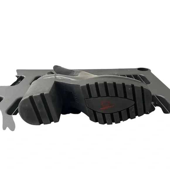 ALDO Women’s Platform Black Pull-Tab Bigmood Leather Chelsea Boots Size 11 - Picture 9 of 11